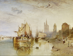 Cologne, the Arrival of a Packet-Boat, Evening by J. M. W. Turner