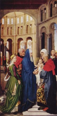 Columba-Altar: Darbringung im Tempel by Rogier van der Weyden