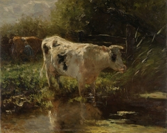 Cow beside a Ditch by Willem Maris