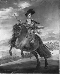 Der Infant Balthasar Carlos zu Pferd (nach Velázquez) by Ernst Friedrich von Liphart