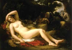 Diana and Her Nymphs by Etienne-Barthélémy Garnier