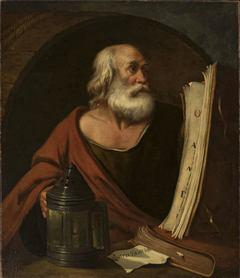 Diogenes in the barrel by unknown