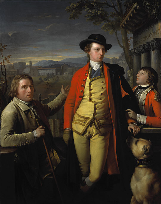 Douglas Hamilton, 8th Duke of Hamilton and 5th Duke of Brandon, 1756 - 1799 (with Dr John Moore, 1730 - 1802, and Sir John Moore, 1761 - 1809, as a young boy)