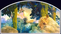 Dream Castle in the Sky by Maxfield Parrish