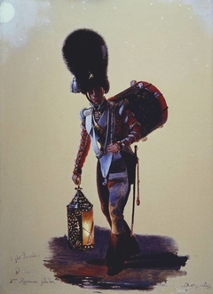 Drummer William Cann (b. 1810), Scots Fusilier Guards by Alexandre-Jean Dubois-Drahonet