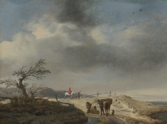 Dune Landscape with Figures by Philips Wouwerman
