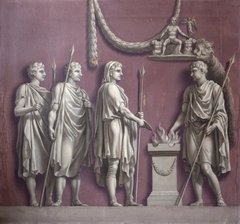 Emperor Trajan sacrificing to Mars Victorius (from the Arch of Constantine)