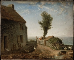 End of the Hamlet of Gruchy by Jean-François Millet