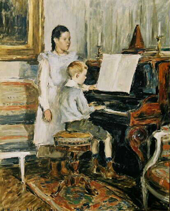 Enfants au piano by Étienne Moreau-Nélaton