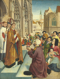 Episodes from the Life of a Bishop Saint by Master of Saint Giles