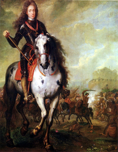 Equestrian portrait of Prince Eugene of Savoy (1663-1736) by Jan van Huchtenburgh