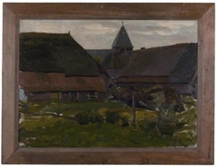 Farm buildings in an Achterhoek village by Piet Mondrian
