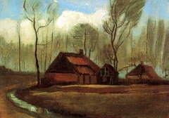 Farmhouses Among Trees