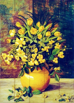 Flowers in yellow 