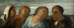 Four Heads by Honoré Daumier