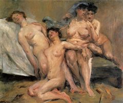 Frauengruppe (Freundinnen, große Fassung) by Lovis Corinth