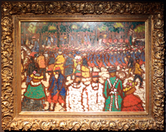French soldiers marching by József Rippl-Rónai