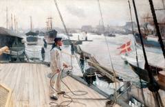 From the port of Copenhagen I by Albert Edelfelt