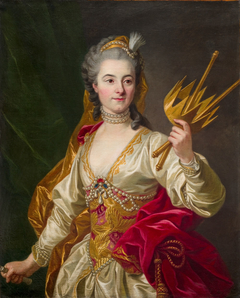 Geneviève-Françoise-Laurette Randon de Malboissiere as Melpomene by Louis-Michel van Loo