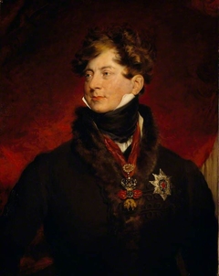 George IV, 1762 - 1830. Reigned as Regent 1811 - 1820, as King 1820 - 1830 by Thomas Lawrence