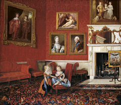 George, Prince of Wales, and Frederick, later Duke of York, at Buckingham House by Johann Zoffany