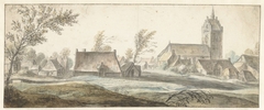 Gezicht op het dorp Soest by Anthonie Waterloo