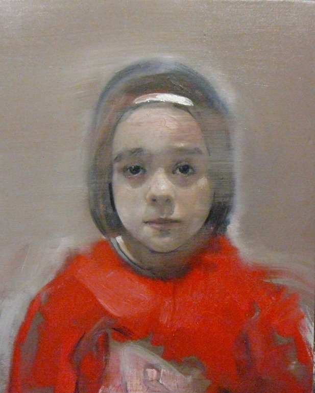 girl with red