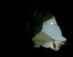 Grotto in the Gulf of Salerno by Joseph Wright of Derby