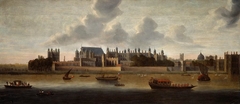 Hampton Court Palace by British School