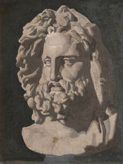 Head of Jupiter, Study from a Classical Sculpture by French School