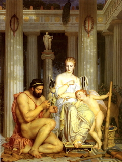 Hercules and Omphale by Marc-Charles-Gabriel Gleyre