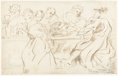 Herodias bij het maal van Herodes by Peter Paul Rubens