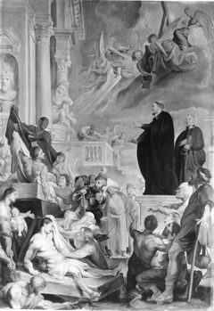Hl. Franziskus Xaverius heilt Kranke (Kopie nach)