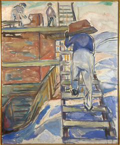 Hodman on the Ladder by Edvard Munch
