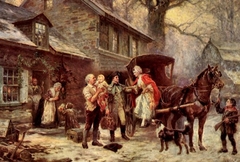 Home for Christmas 1784 by Jean Leon Gerome Ferris