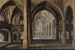 Inneres einer gotischen Kirche by Paul Vredeman de Vries