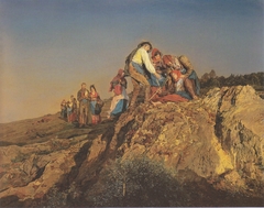 Interrupted Pilgrimage (Assistance) by Ferdinand Georg Waldmüller