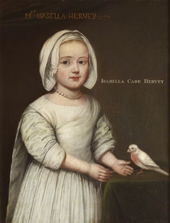 Isabella Hervey, later Mrs Gervase Elwes (b.1659) as a Child by Anonymous