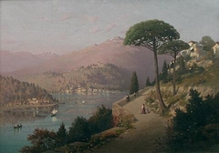 Italian Lake Scene by Pierce Connelly