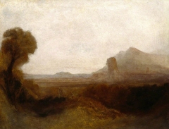 Italian Landscape with a Tower by J. M. W. Turner