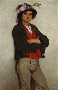 Italian Peasant Boy by William Morris Hunt