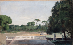 Jardins de la Villa Borghèse vus depuis la Villa Médicis à Rome