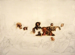 John Knox Dispensing the Sacrament at Calder House (unfinished) by David Wilkie