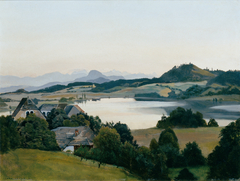 Kärntner Landschaft (Kraiger-See mit Ulrichsberg) by Hans Frank