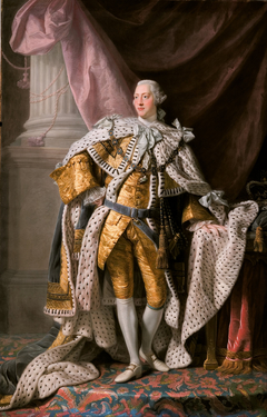 King George III in coronation robes by Allan Ramsay