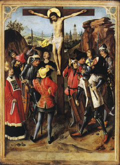 La Crucifixion by Master of the Gathering of the Manna