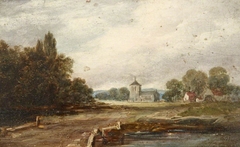 Landscape with a Road leading to a distant Church
