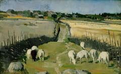 Landscape with Sheep by Akseli Gallen-Kallela