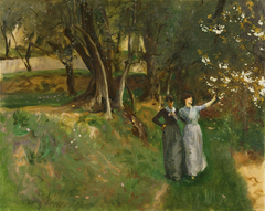 Landscape with Women in Foreground by John Singer Sargent