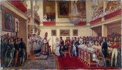 Le mariage du roi Léopold I avec la princesse d'Orléans by Joseph-Désiré Court